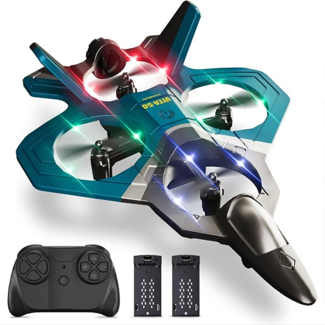 Remote Control Foam Airplane Toy With LED Lights And 360 Flip