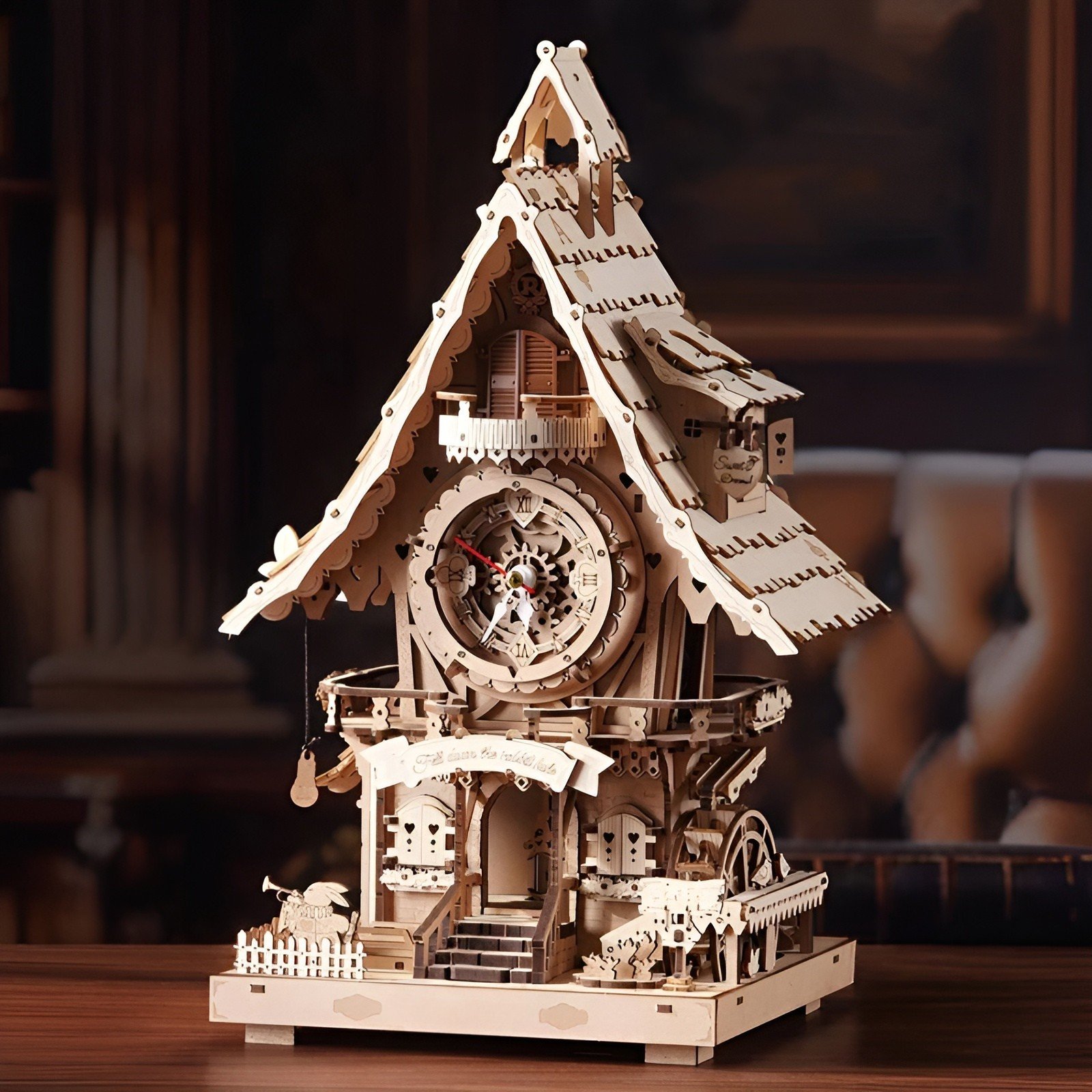 Cuckoo Clock Mechanical 3D Wooden Puzzle