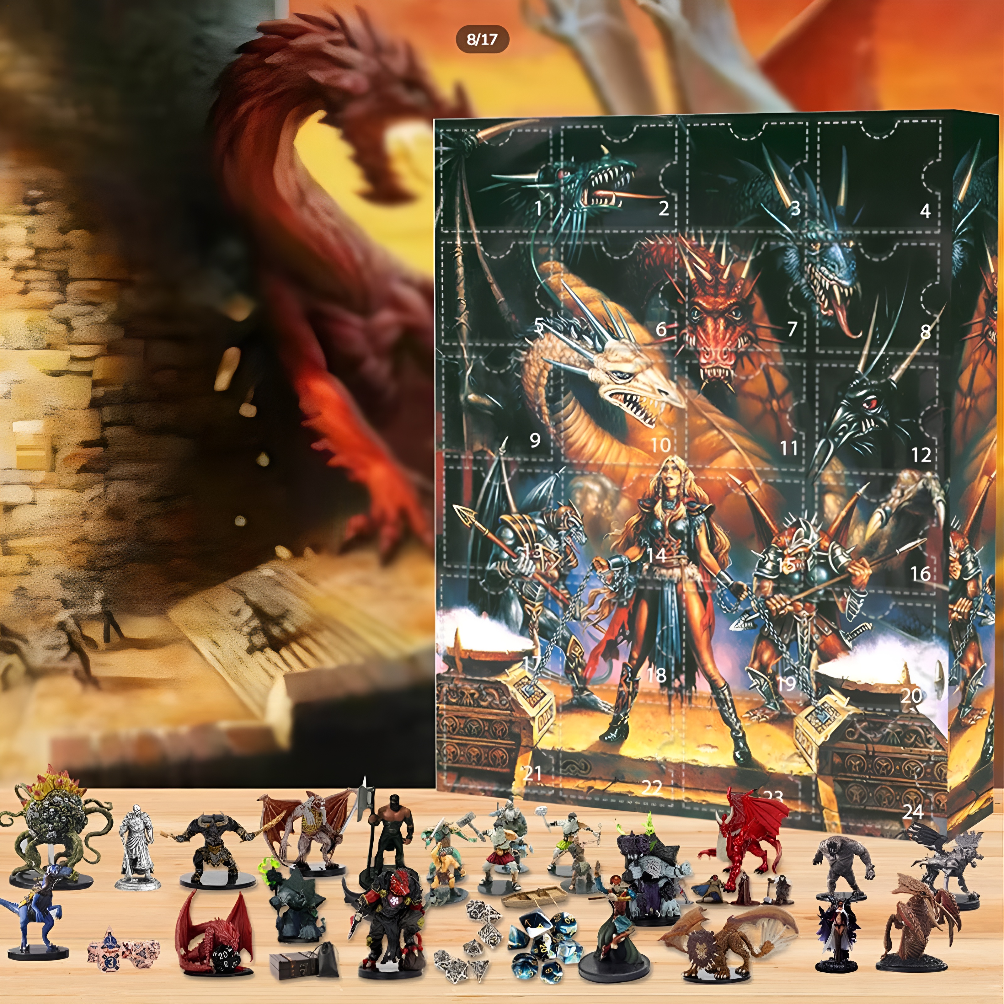 Dragon Themed Mini Figure Advent Calendar