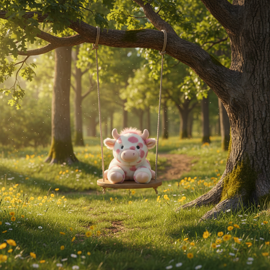 Pink Highland Cow Plush