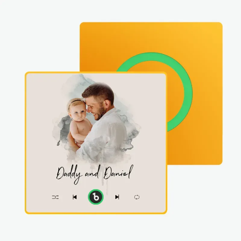 Personalized Photo Music Fridge Magnet With Lights