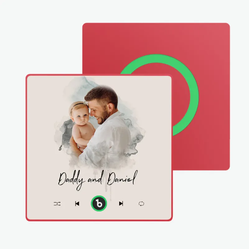 Personalized Photo Music Fridge Magnet With Lights