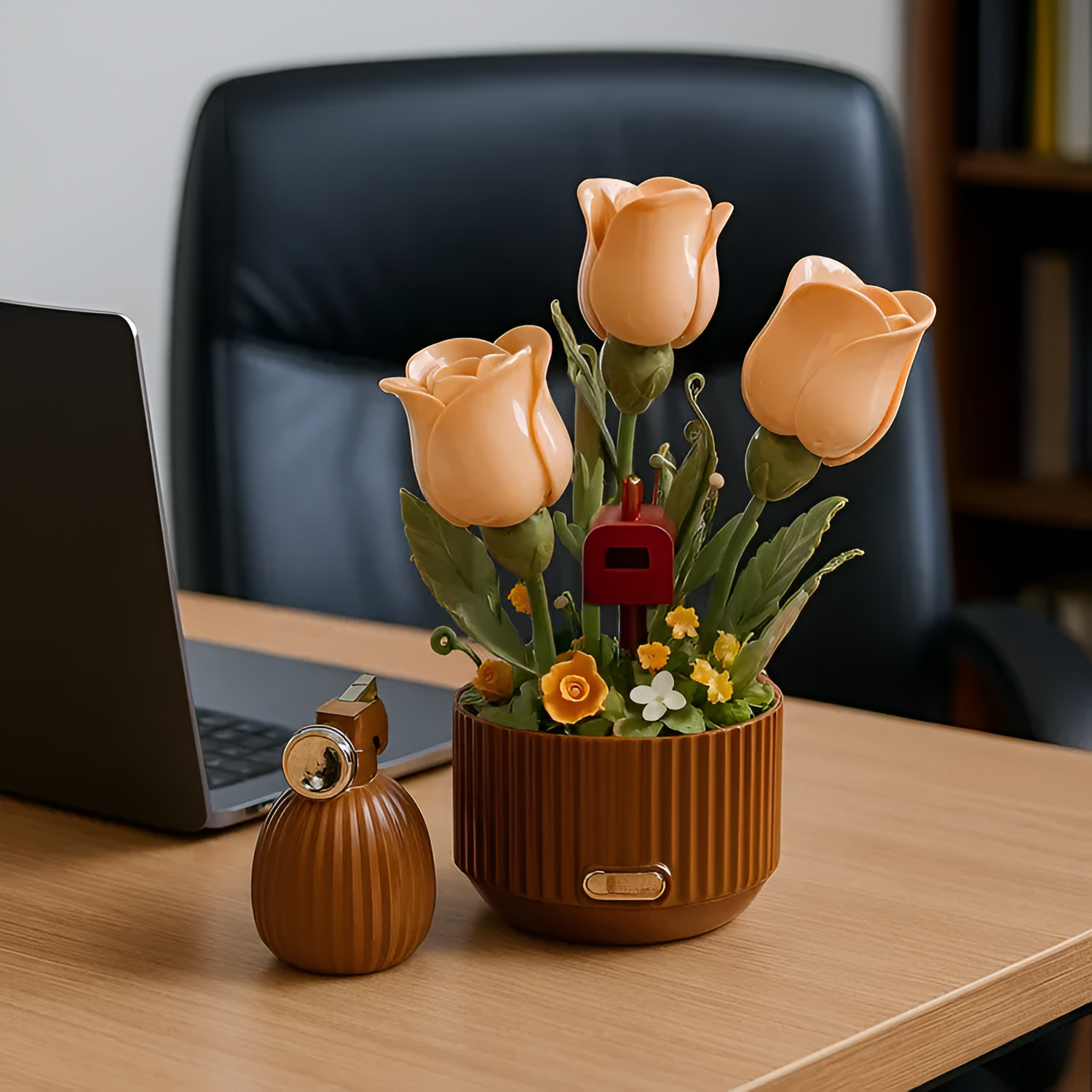 Blooming Rose Garden Decorative Flower Display Set