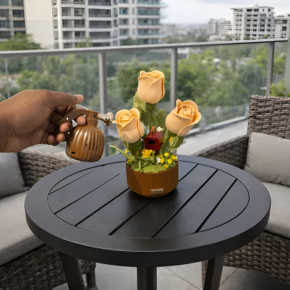 Blooming Rose Garden Decorative Flower Display Set