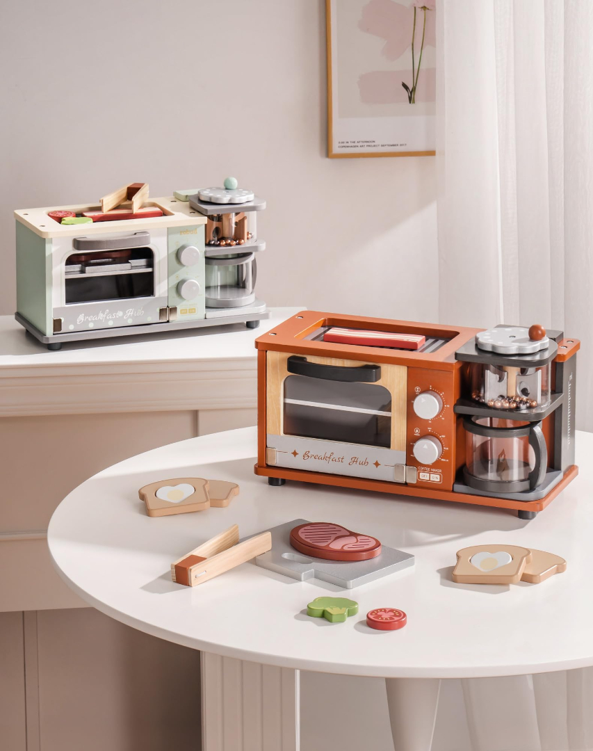 Breakfast Machine Kitchen Toy Caramel