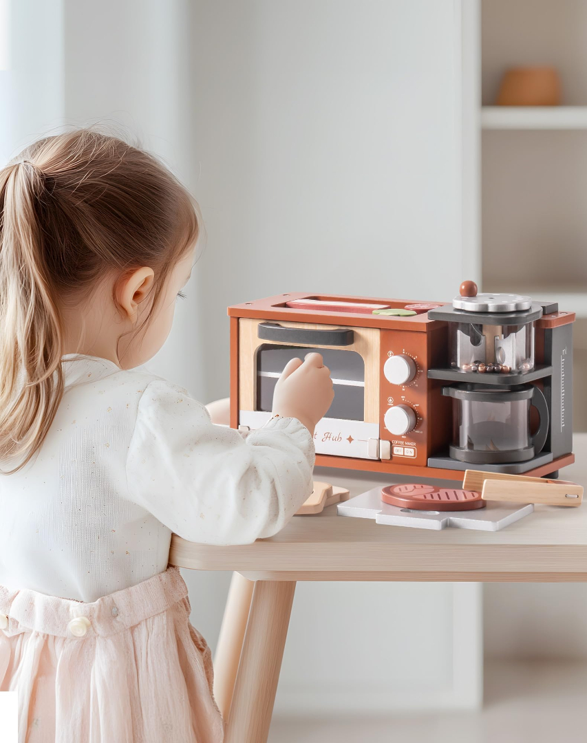 Breakfast Machine Kitchen Toy Caramel