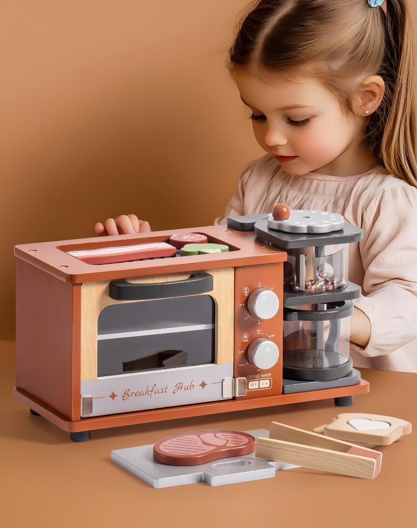 Breakfast Machine Kitchen Toy Caramel