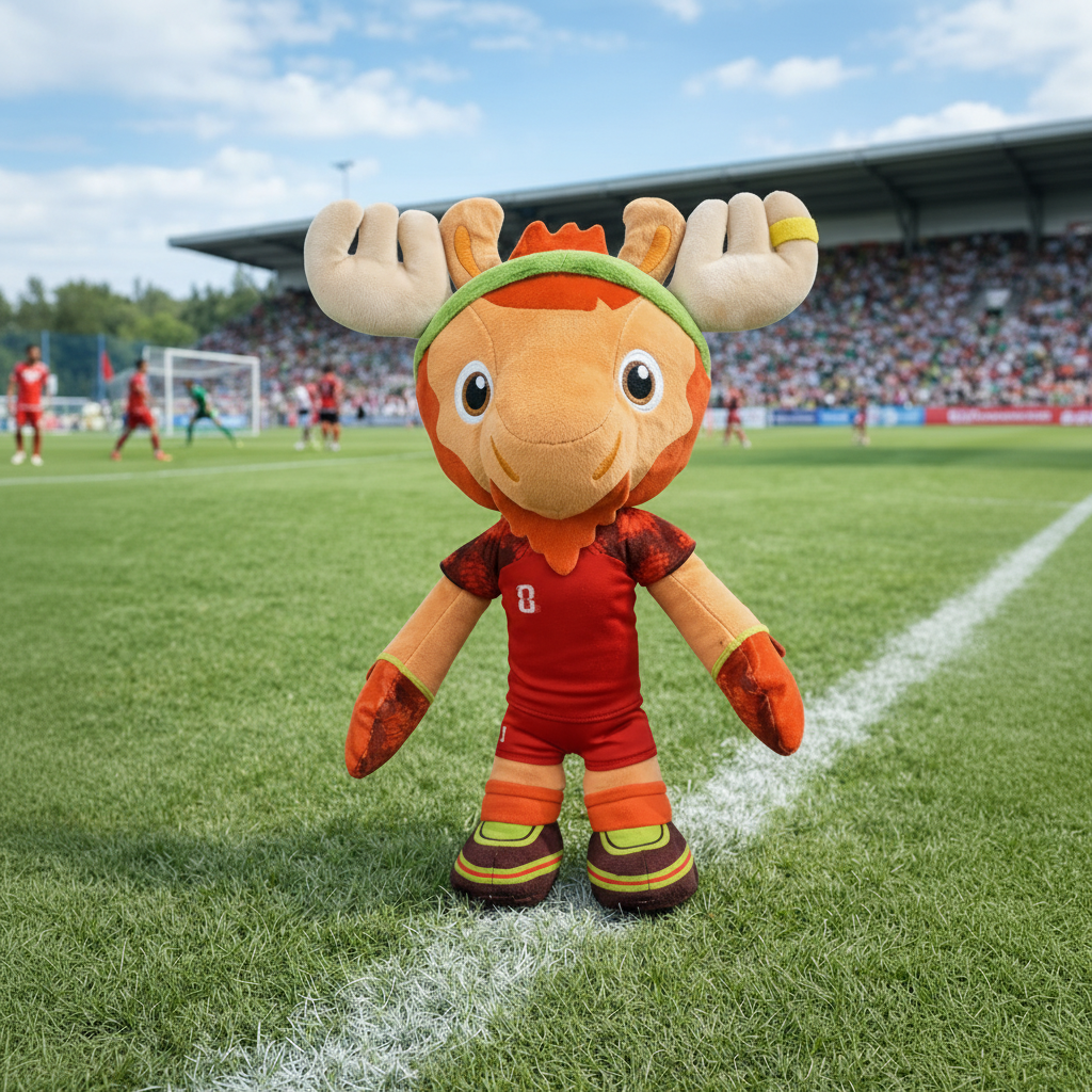 Canada Soccer 2026 Maple Moose Mascot Plush Toy