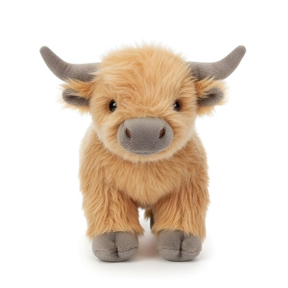 Cartoon Highland Cow Stuffed Toy