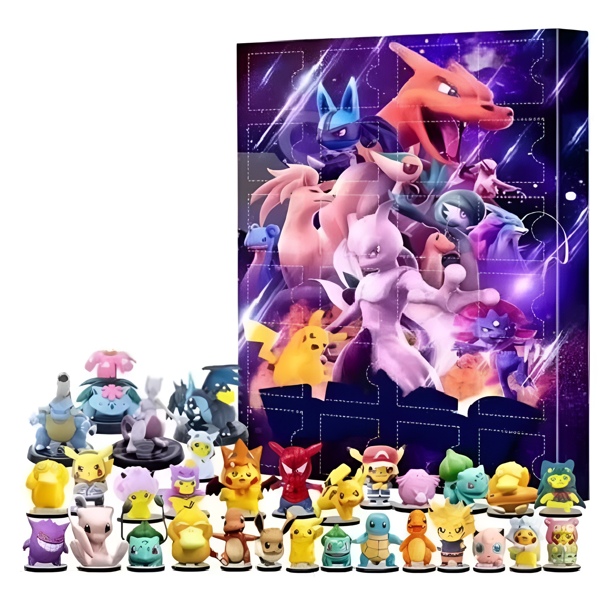 Christmas Advent Calendar With 24 Day Countdown And Anime Figures For Kids