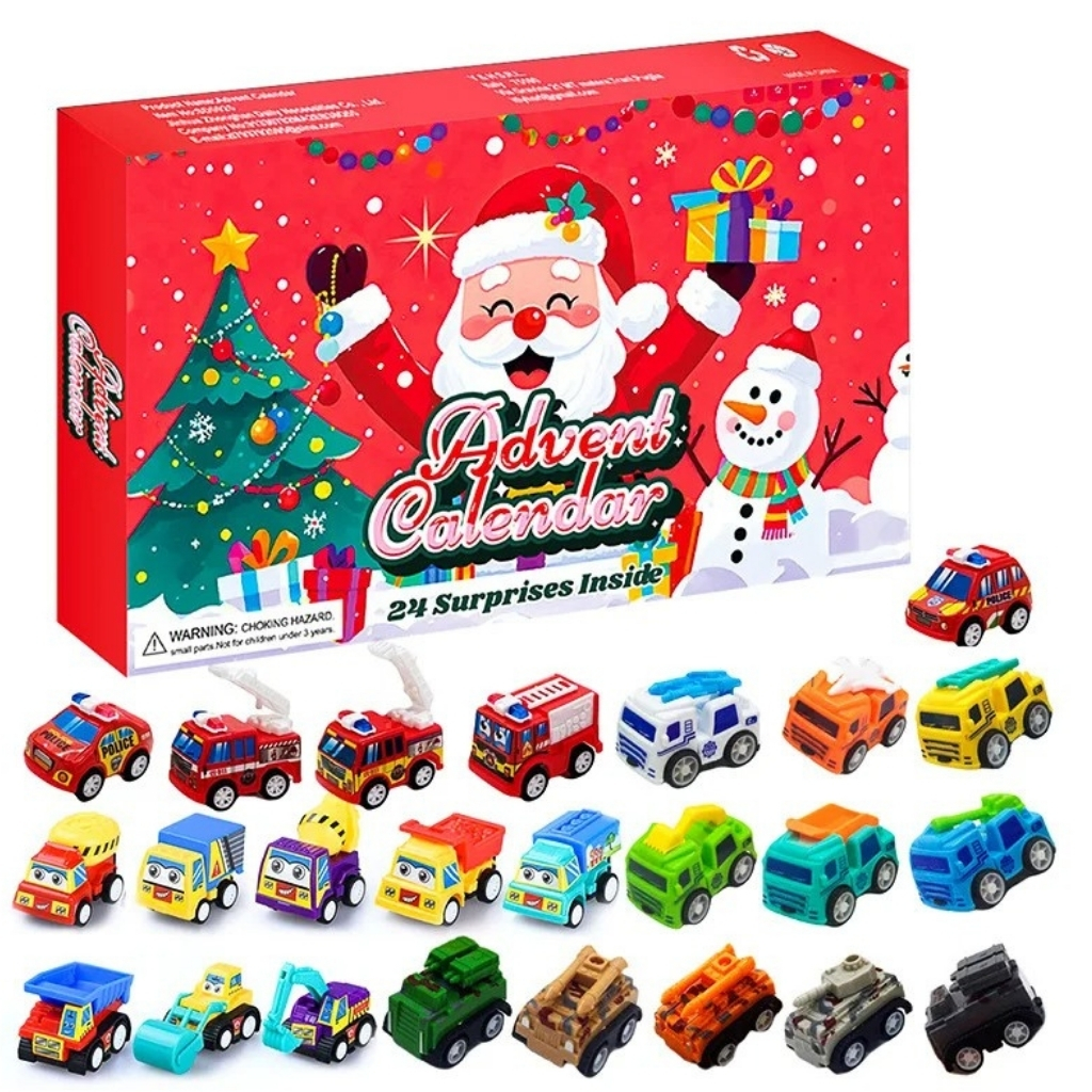 Christmas Countdown Calendar With 24 Superhero Mini Figures For Kids