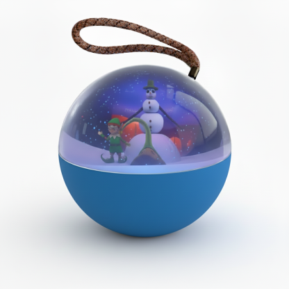 Dynamic Video Playable Christmas Cartoon Display Magic Sphere