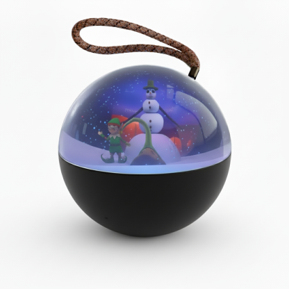 Dynamic Video Playable Christmas Cartoon Display Magic Sphere