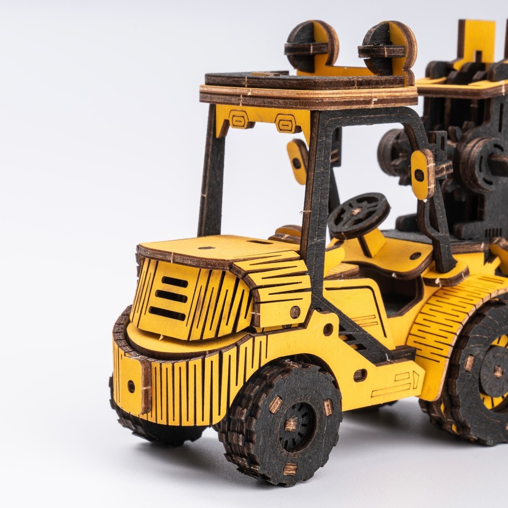 Forklift Engineering Vehicle 3D Wooden Puzzle