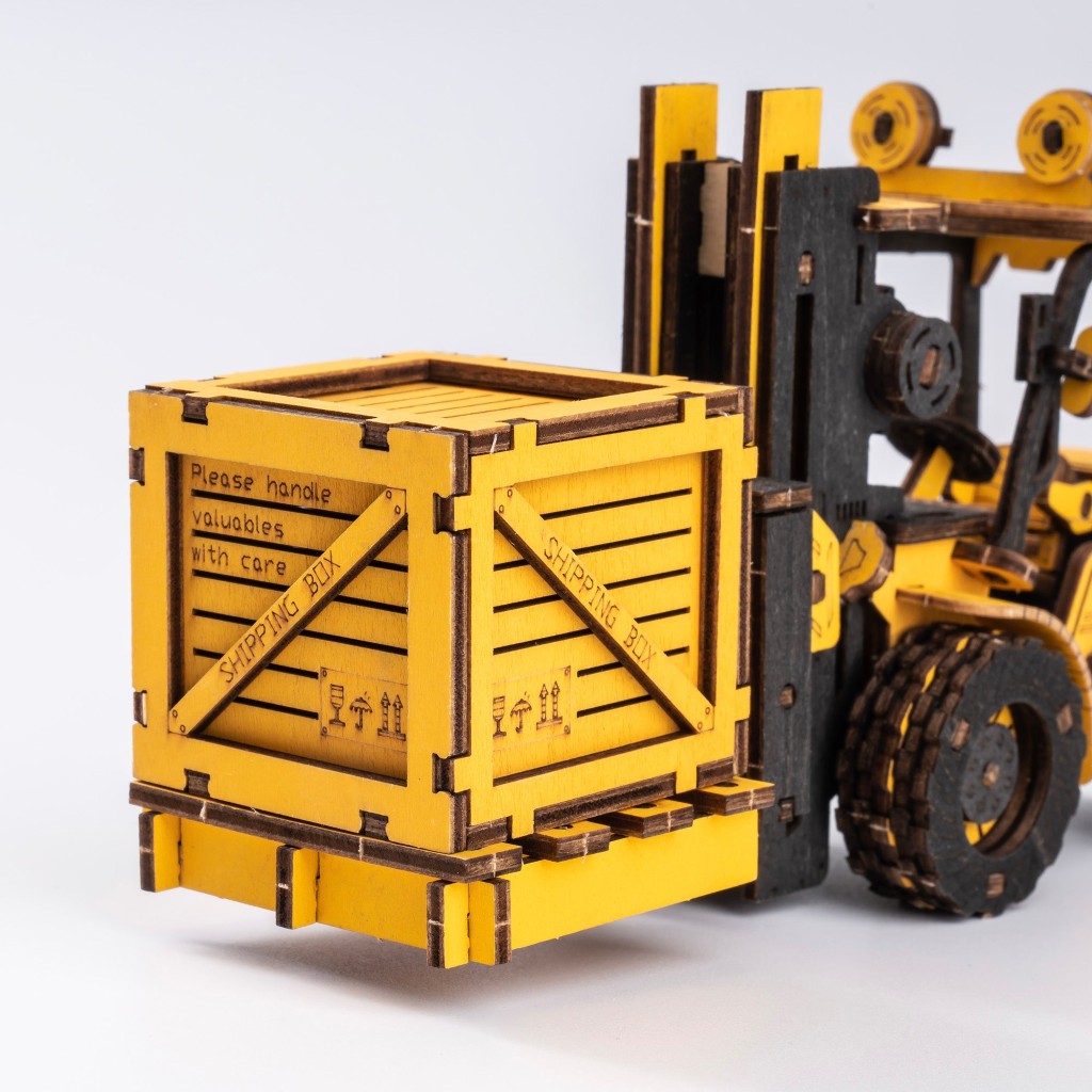 Forklift Engineering Vehicle 3D Wooden Puzzle