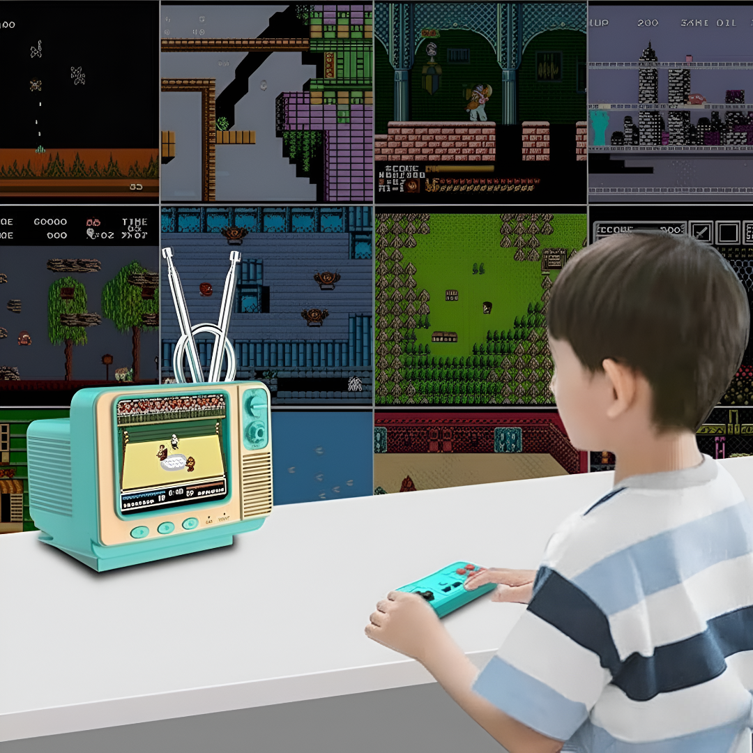 Portable 3 Inch Screen Retro Gaming Console With 42 Built In Games And TF Card Expansion