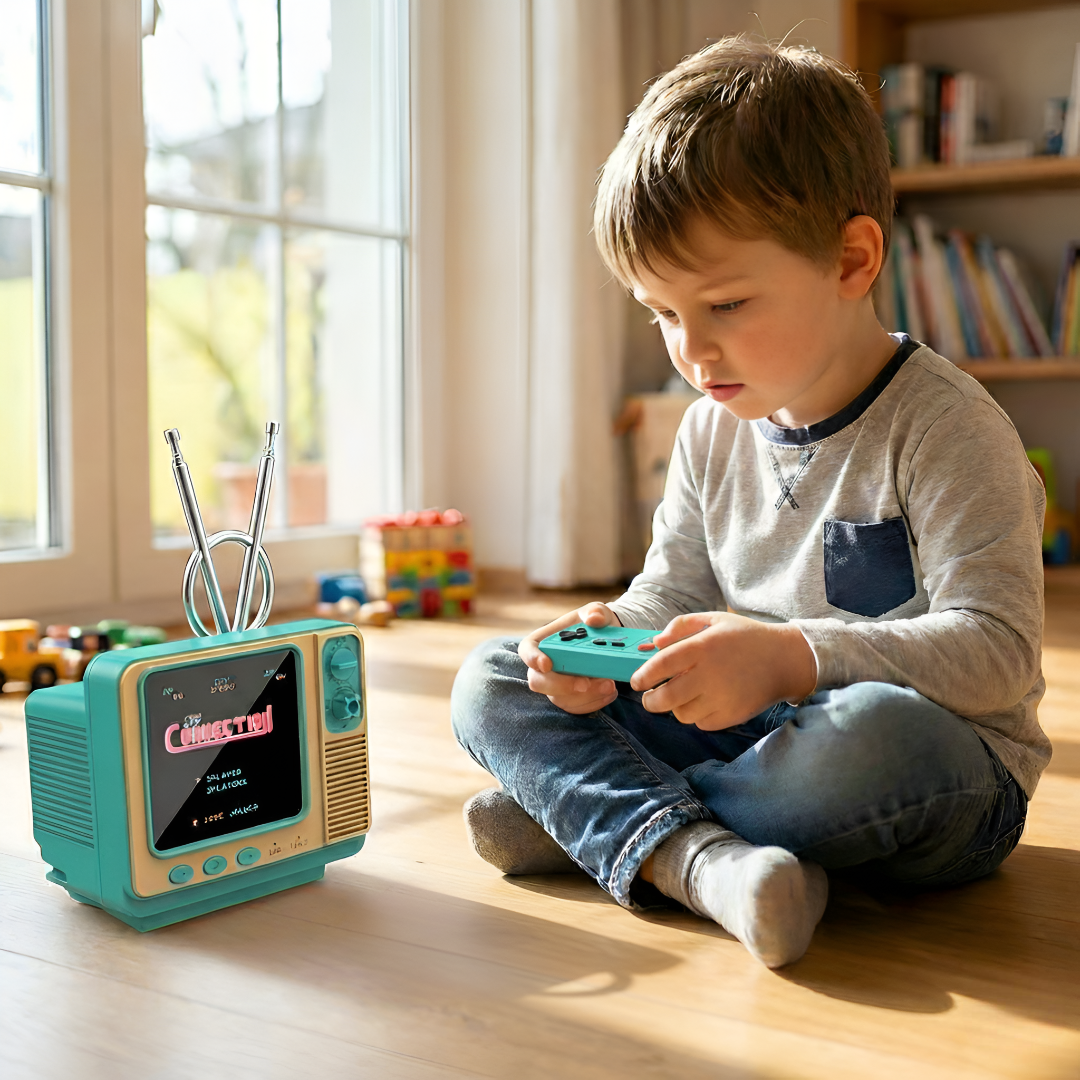 Portable 3 Inch Screen Retro Gaming Console With 42 Built In Games And TF Card Expansion