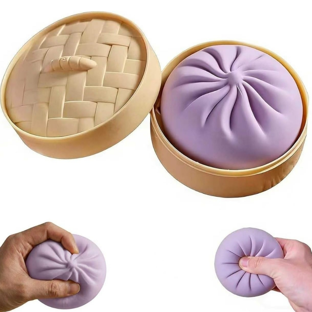 Glitter Dumpling Squishy Large Soft Squeeze Fidget Toy