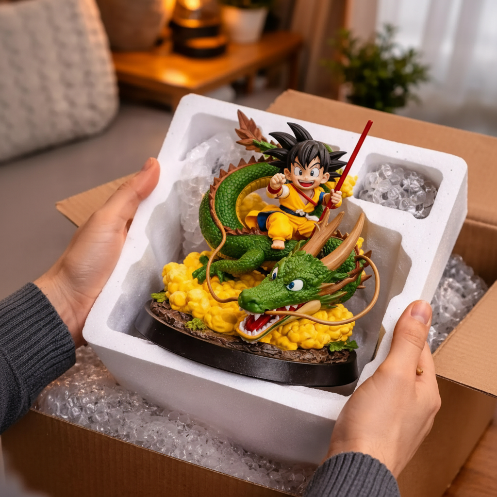 Goku Riding Shenron Dragon Ball Anime Manga Figurine Desk Decor Statue