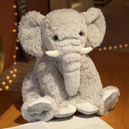 Fat Elephant Plush Toy Pillow For Kids Room Animal Decor