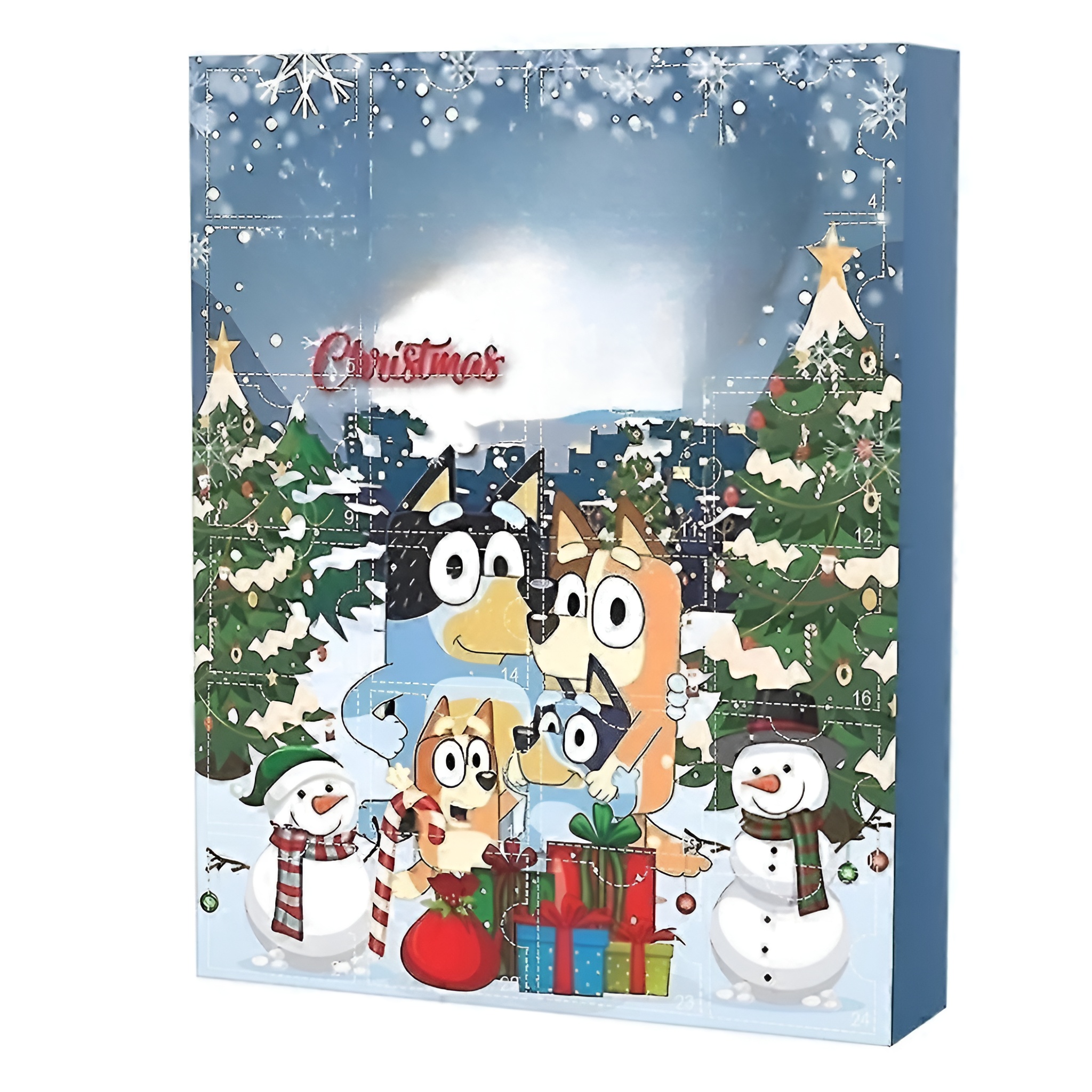 Holiday Gift Box With 24 Mini Figures And Creative Character Ornaments For Kids