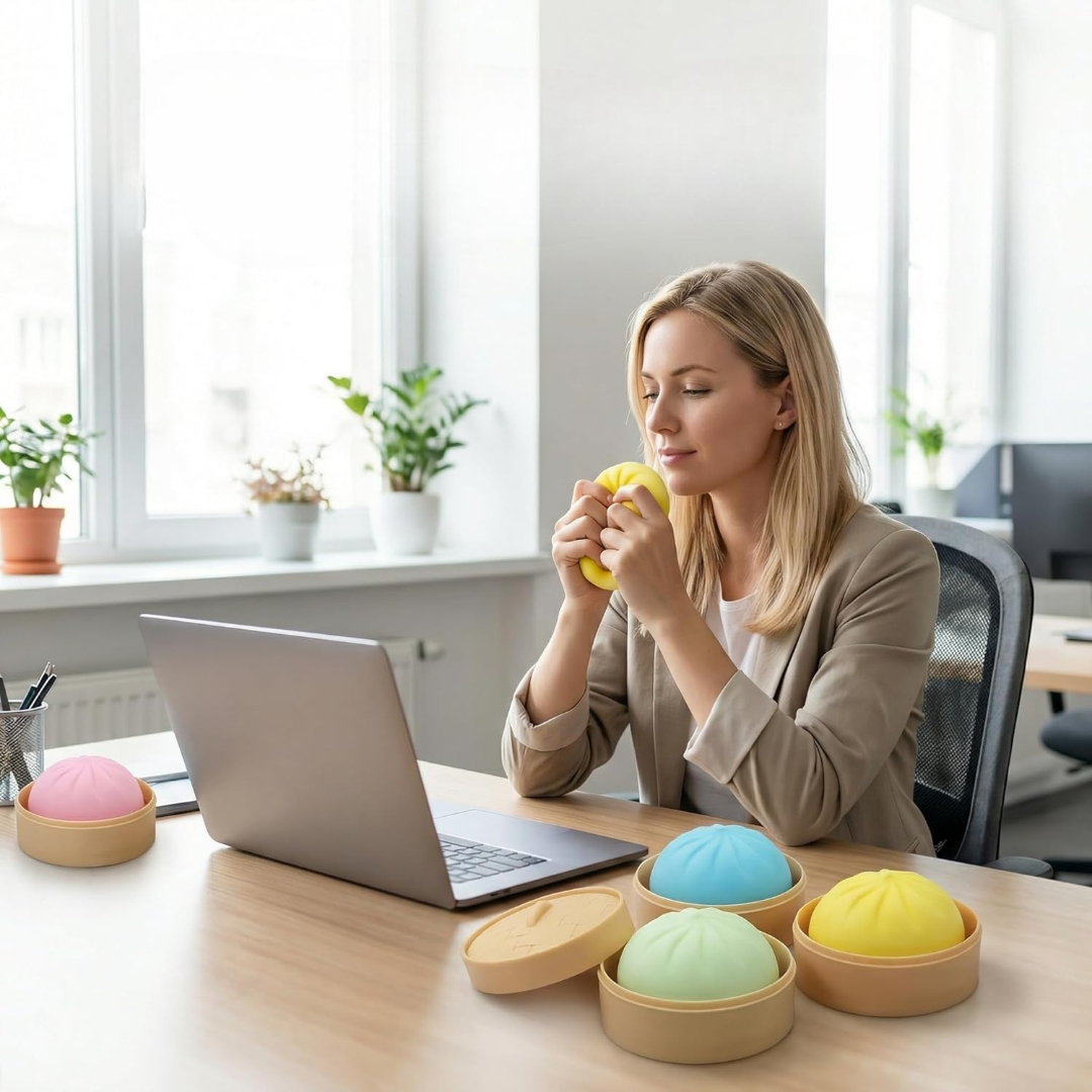 Jumbo Dumpling Squishy Fidget Toy