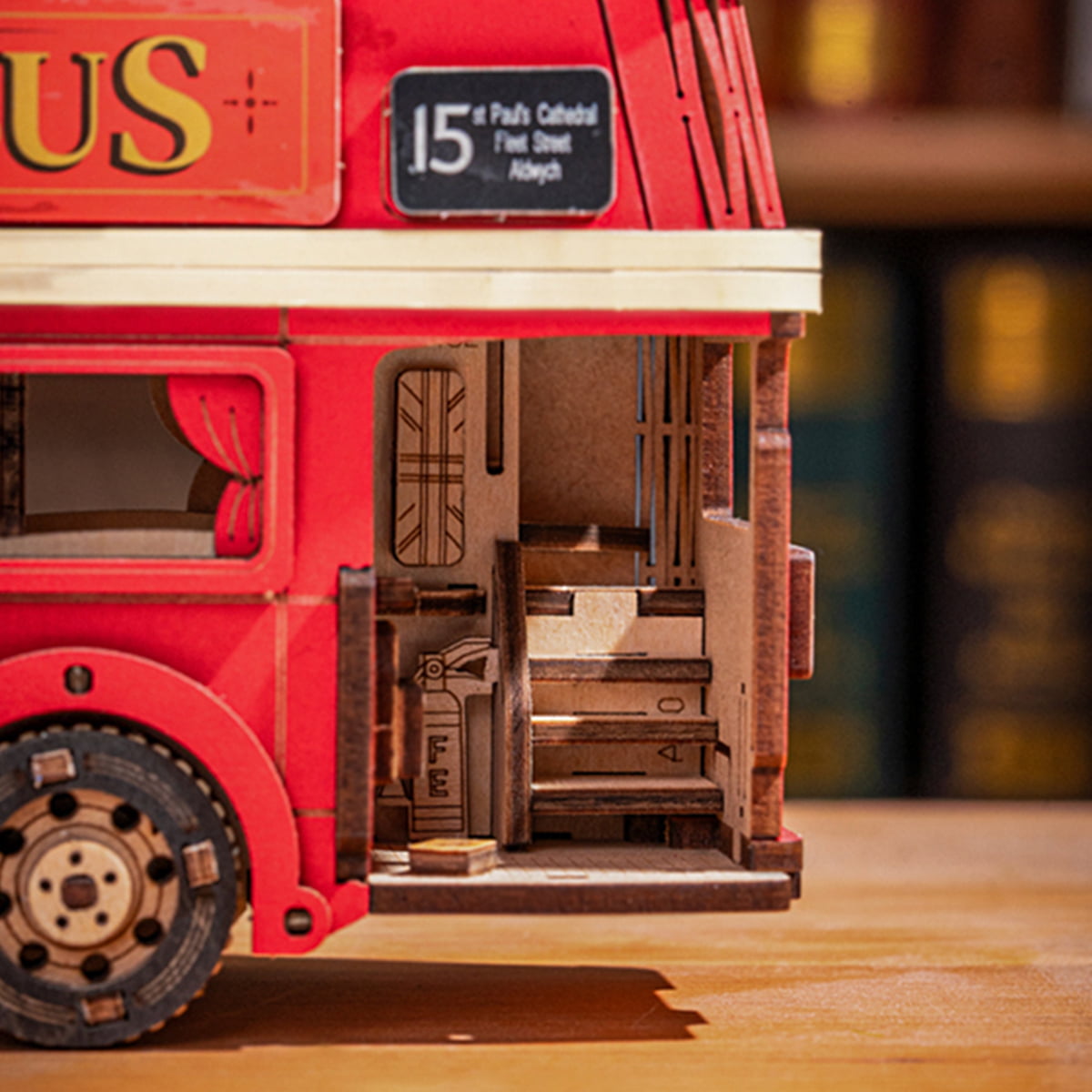 London Tour Bus 3D Wooden Puzzle 