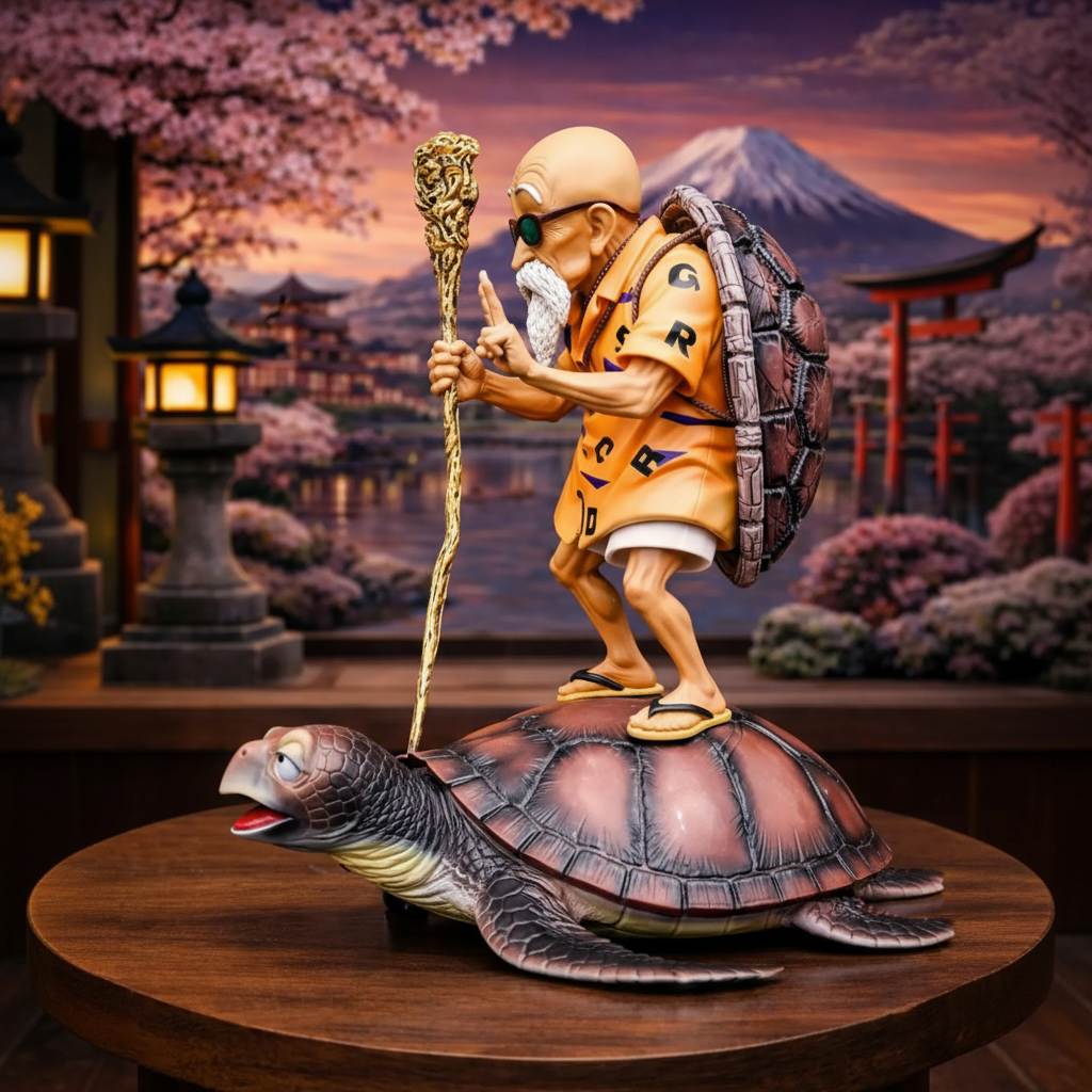 Master Roshi Figure Dragon Ball Anime Collectible Statue Display Model