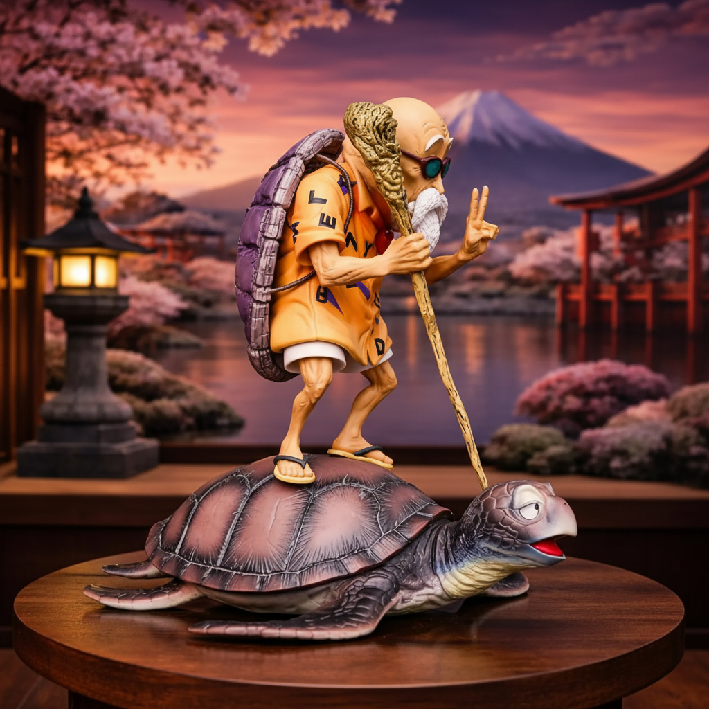 Master Roshi Figure Dragon Ball Anime Collectible Statue Display Model