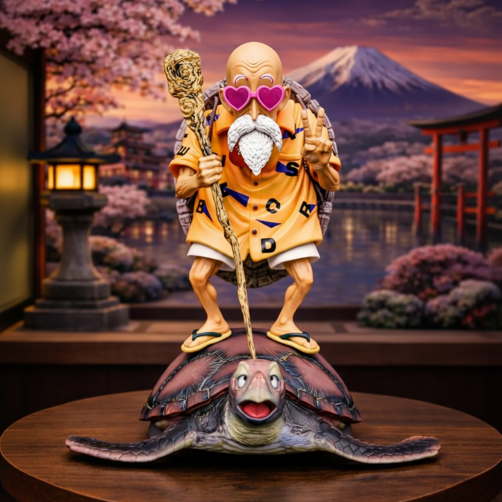 Master Roshi Figure Dragon Ball Anime Collectible Statue Display Model