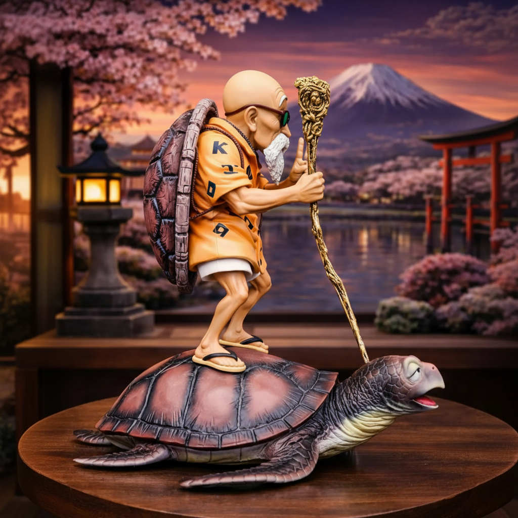 Master Roshi Figure Dragon Ball Anime Collectible Statue Display Model