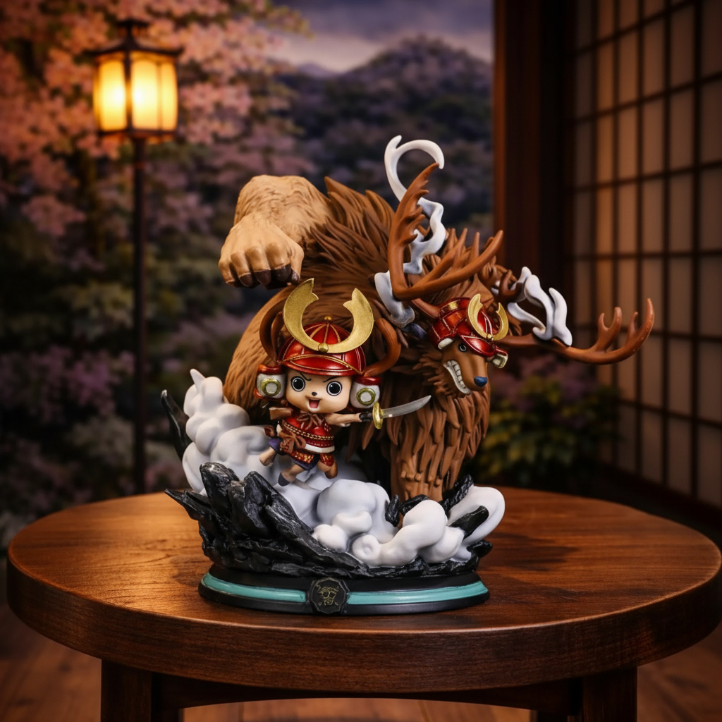 One Piece Anime Samurai Chopper Figure Warrior Beast Collectible Statue Display Model