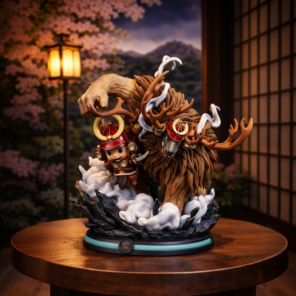 One Piece Anime Samurai Chopper Figure Warrior Beast Collectible Statue Display Model