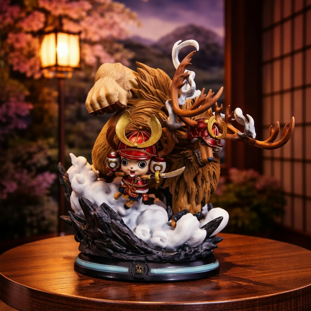 One Piece Anime Samurai Chopper Figure Warrior Beast Collectible Statue Display Model