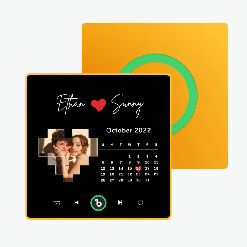 Personalized Photo Music Fridge Magnet With Lights