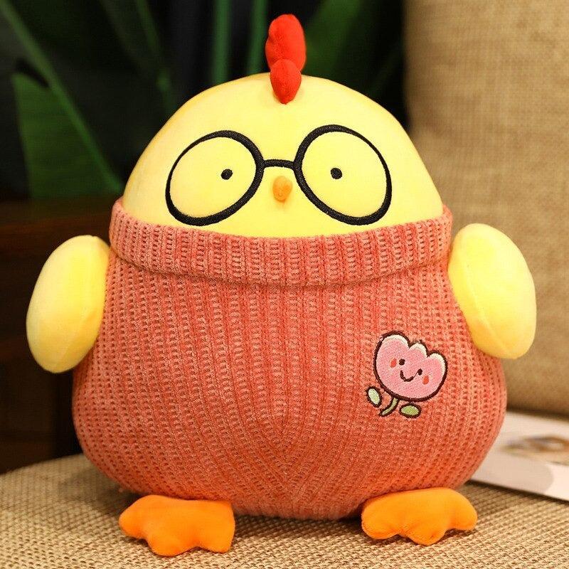 Stuffed Round Chicken Doll With Cotton Plush Toy