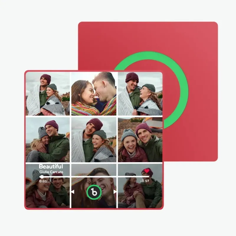 Personalized Photo Music Fridge Magnet With Lights