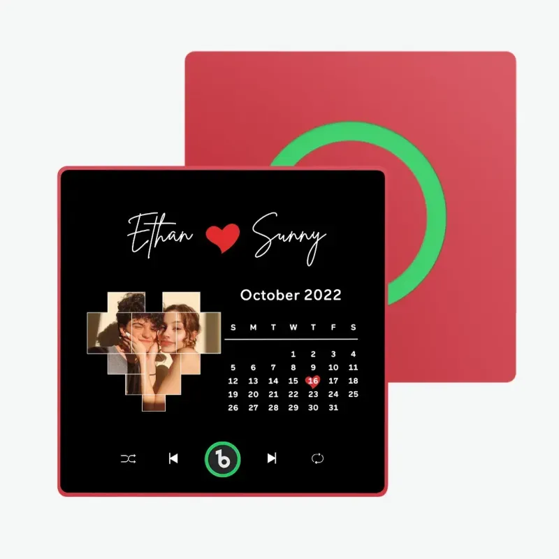 Personalized Photo Music Fridge Magnet With Lights