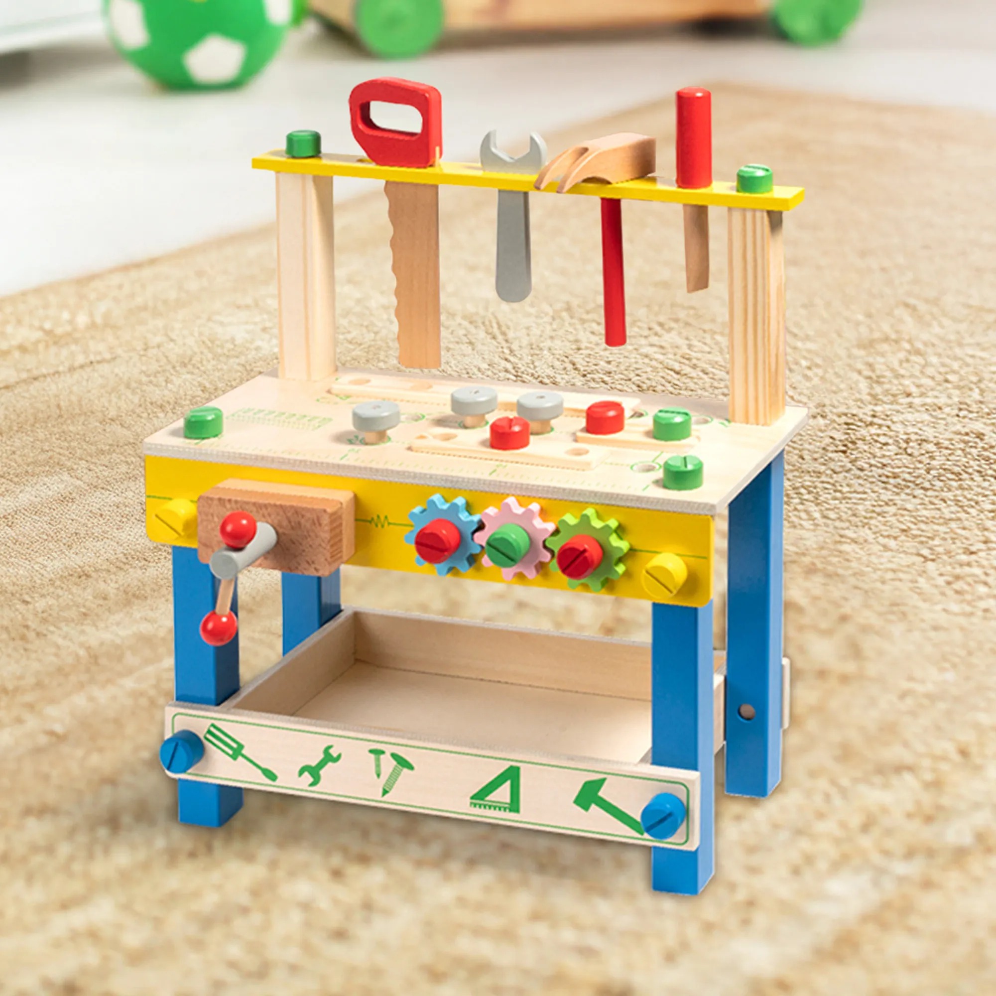 Solid Wood Tool Stand Set