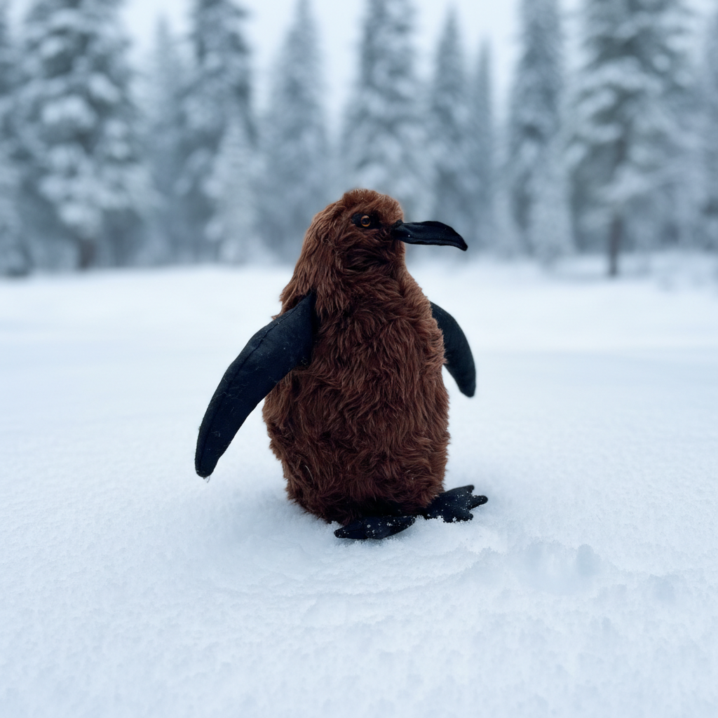 The Giant Fluffy Pesto Penguin Chick Plush Toy