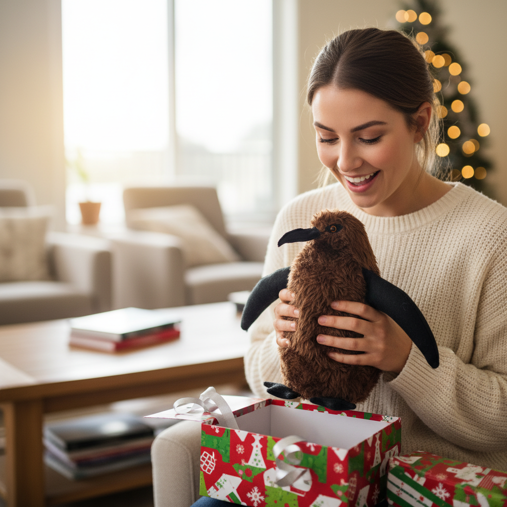 The Giant Fluffy Pesto Penguin Chick Plush Toy