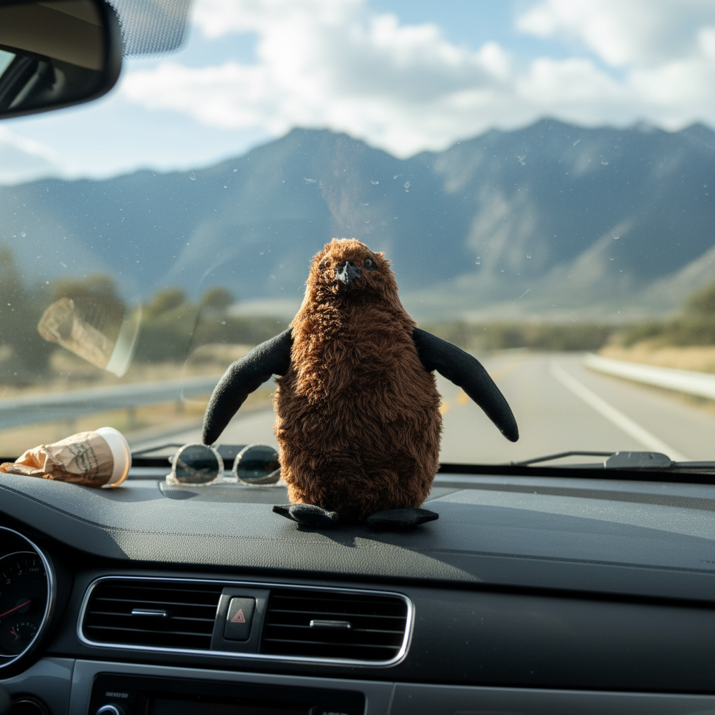 The Giant Fluffy Pesto Penguin Chick Plush Toy