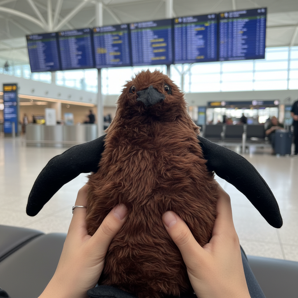 The Giant Fluffy Pesto Penguin Chick Plush Toy