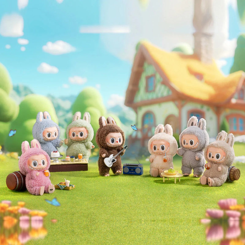 The Monsters Labubu Exciting Macarons Vinyl Face Plush Pendant