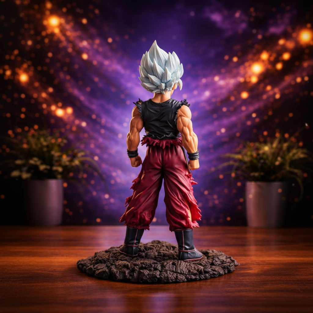 Ultra Instinct Dragon Ball Goku Resin Figure Statue Anime Collectible Display