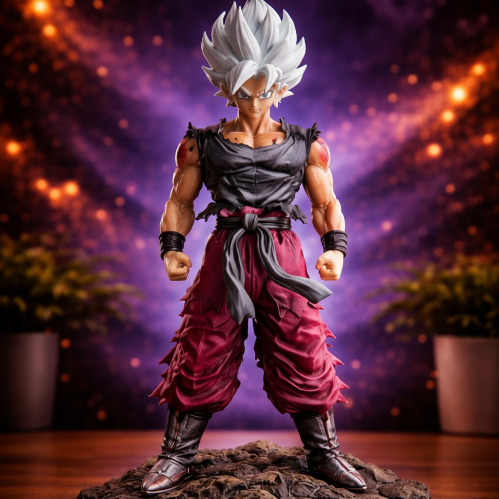 Ultra Instinct Dragon Ball Goku Resin Figure Statue Anime Collectible Display