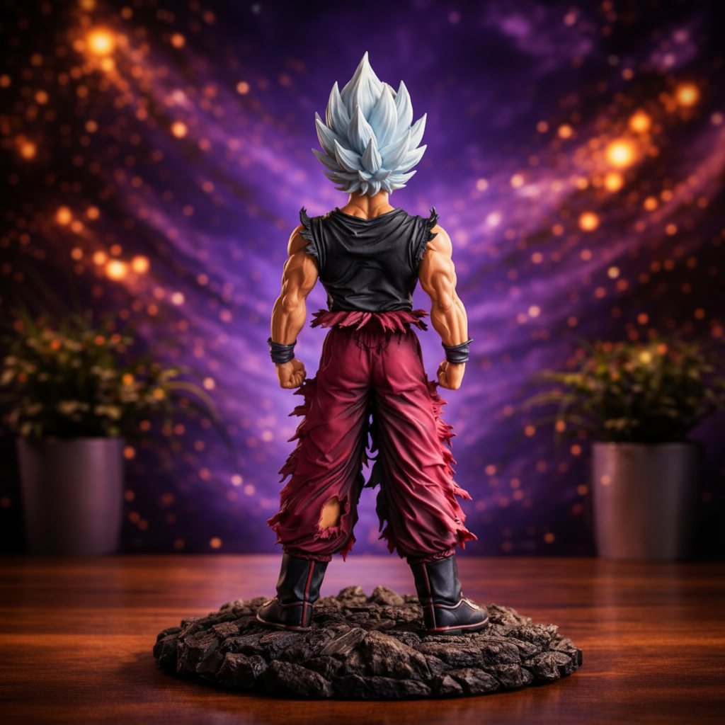 Ultra Instinct Dragon Ball Goku Resin Figure Statue Anime Collectible Display