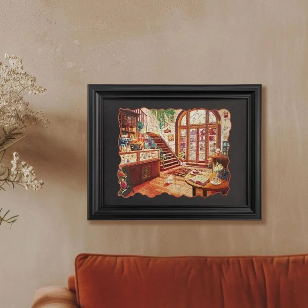 Winter Cafe Wooden Jigsaw Puzzle