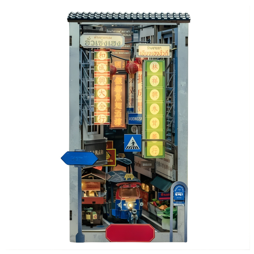 DIY Yaowarat Chinatown Book Nook Kit For Crafting