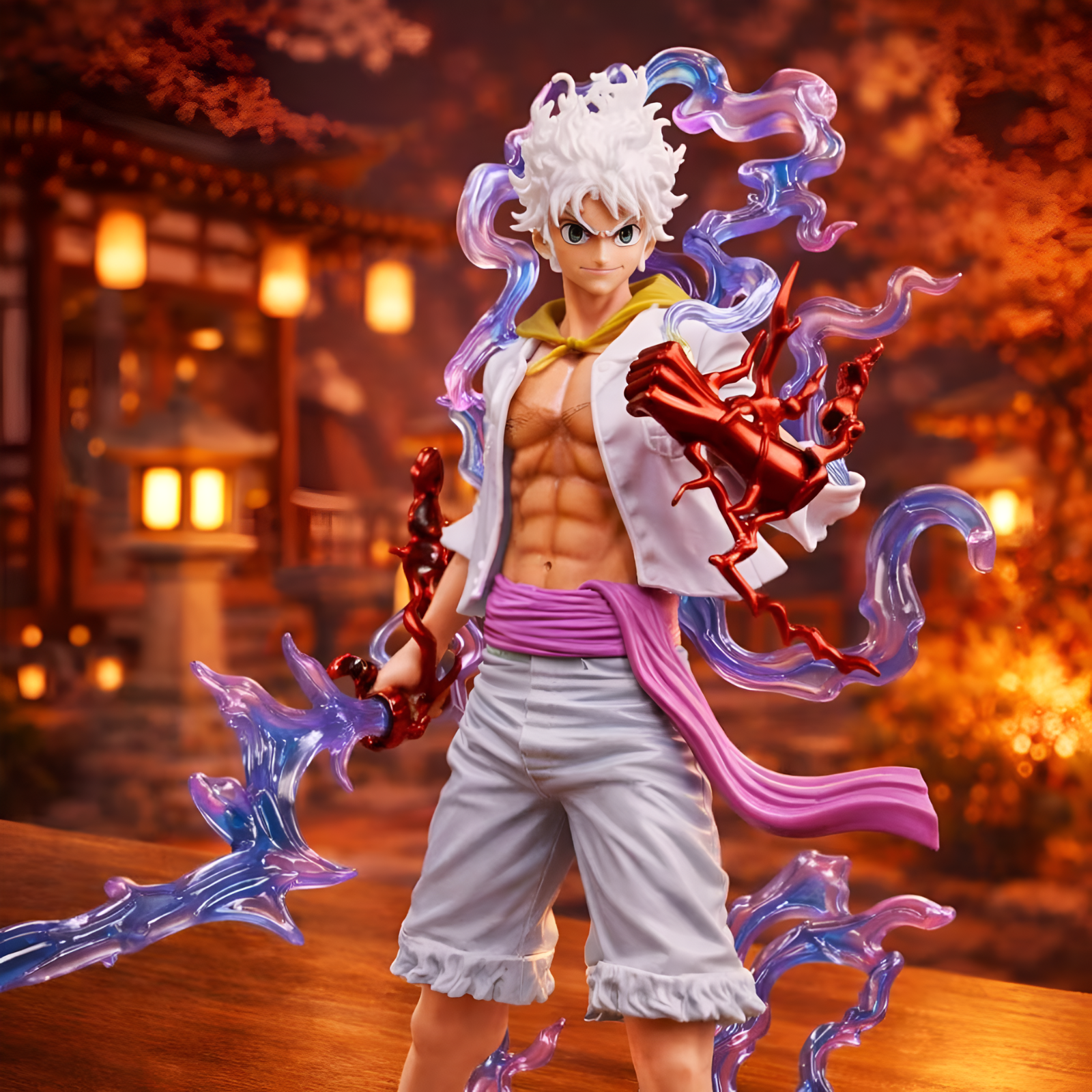 Gear 5 Luffy One Piece Anime Figure Character Statue Display Model